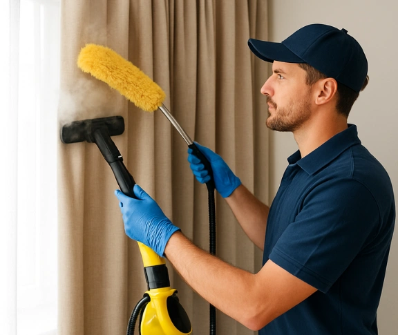 Trusted curtain steam cleaning technician Matty Curtain Cleaning bellarine-vic QLD